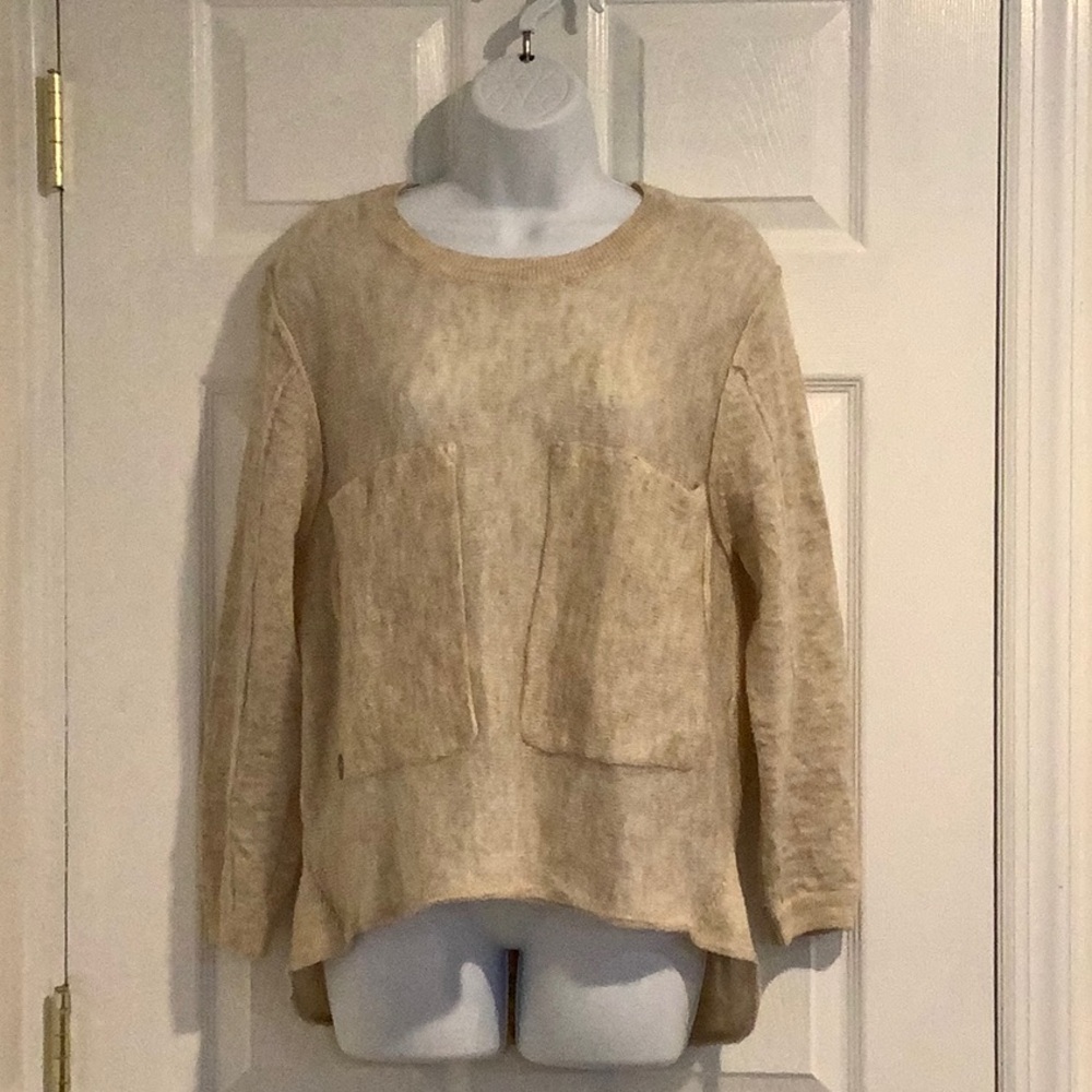 MANILA GRACE Cream Mohair Italian Neutral Reverse Cardigan Minimalist Sweater 2